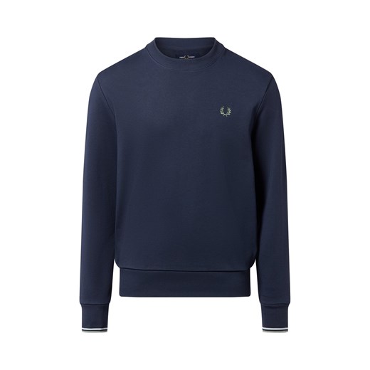 Fred Perry Męska bluza nierozpinana Mężczyźni granatowy jednolity ze sklepu vangraaf w kategorii Bluzy męskie - zdjęcie 186570428