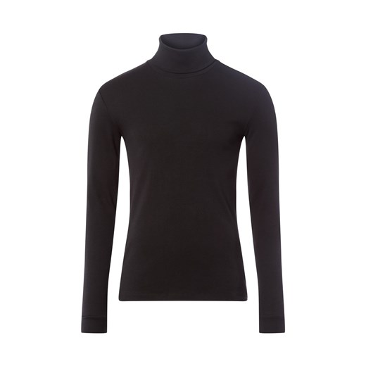 Marc O'Polo Mężczyźni - Koszula z długim rękawem Mężczyźni Bawełna czarny jednolity ze sklepu vangraaf w kategorii T-shirty męskie - zdjęcie 186570448