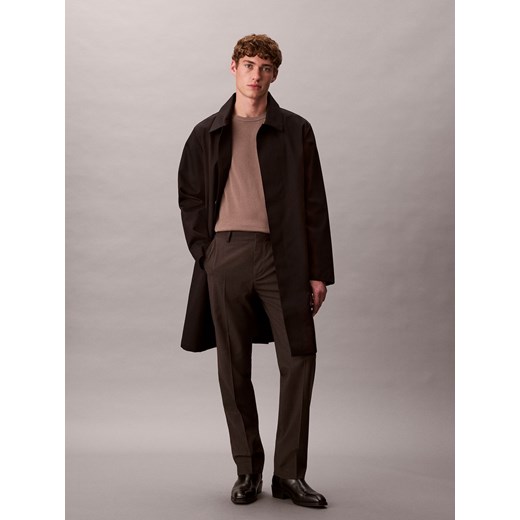 Calvin Klein Męski wełniany sweter Mężczyźni taupe jednolity - id: 779249-0002-09900 - marki Calvin Klein - 186570475 Calvin Klein Męski wełniany sweter Mężczyźni taupe jednolity ze sklepu vangraaf w kategorii Swetry męskie - zdjęcie 186570475
