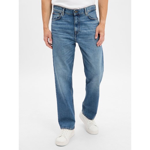 Tommy Hilfiger Dżinsy - River Mężczyźni Bawełna light stone jednolity ze sklepu vangraaf w kategorii Jeansy męskie - zdjęcie 186570488