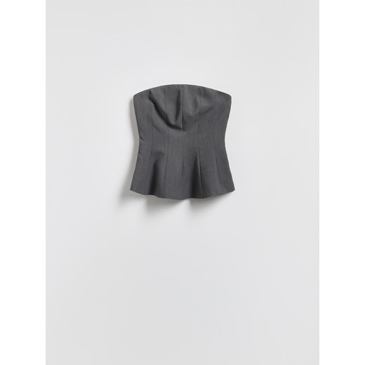 Reserved - Gorsetowy top - jasnoszary Reserved XL Reserved