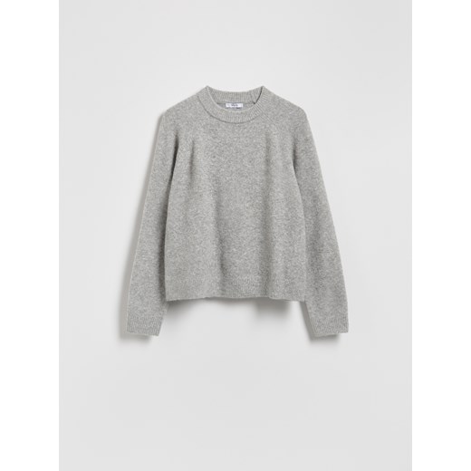 Reserved - Sweter z domieszką wełny - jasnoszary ze sklepu Reserved w kategorii Swetry damskie - zdjęcie 186571237