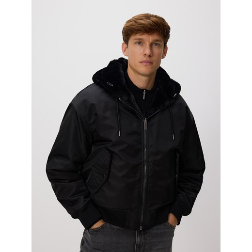 Reserved - Dwustronna kurtka bomberka - czarny ze sklepu Reserved w kategorii Kurtki męskie - zdjęcie 186571638