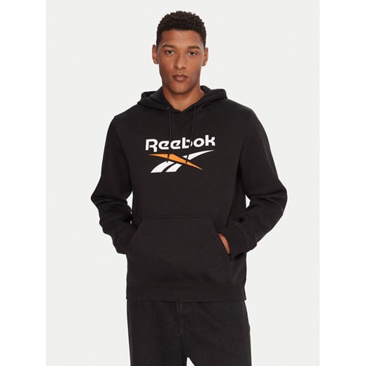 Reebok Bluza RK25151CCM Czarny Regular Fit ze sklepu MODIVO w kategorii Bluzy męskie - zdjęcie 186571939