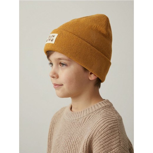 Sinsay - Czapka beanie - żółty - id: 088FG-18X - marki Sinsay - 186573105 Sinsay - Czapka beanie - żółty ze sklepu Sinsay w kategorii Czapki dziecięce - zdjęcie 186573105