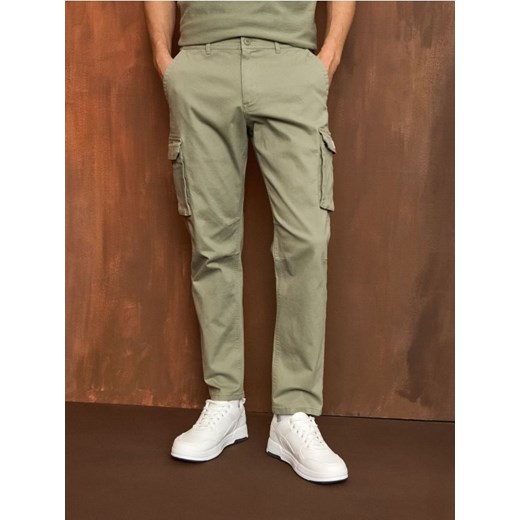 Sinsay - Spodnie cargo - zielony ze sklepu Sinsay w kategorii Spodnie męskie - zdjęcie 186573118