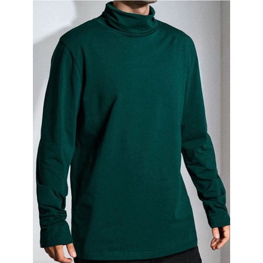 Sinsay - Bawełniany golf basic - zielony - id: 655EY-67X - marki Sinsay - 186573178 Sinsay - Bawełniany golf basic - zielony ze sklepu Sinsay w kategorii Swetry męskie - zdjęcie 186573178