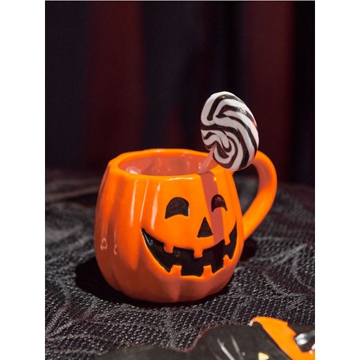 Sinsay - Kubek w kształcie dyni Halloween - pomarańczowy - id: 766BX-22X - marki Sinsay - 186573189 Sinsay - Kubek w kształcie dyni Halloween - pomarańczowy ze sklepu Sinsay w kategorii Kubki - zdjęcie 186573189