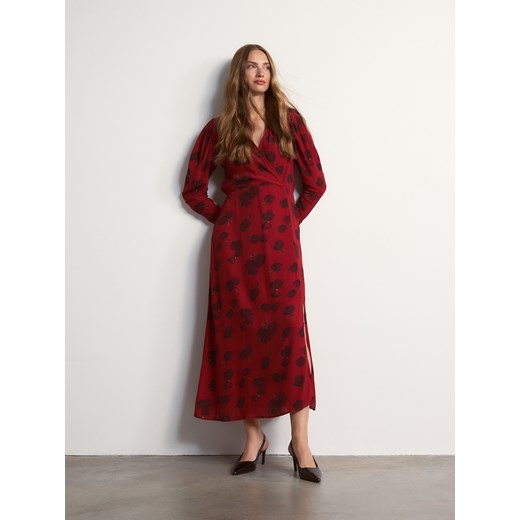 Reserved - Sukienka maxi w kwiatowy wzór - czerwony ze sklepu Reserved w kategorii Sukienki - zdjęcie 186573559