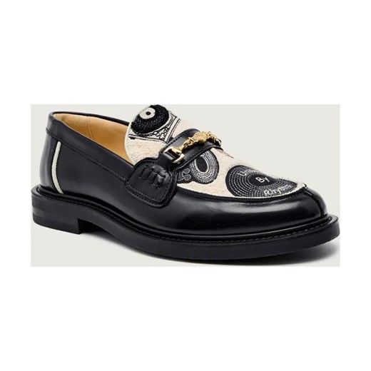 Filling Pieces Skórzane loafersy Vinyl | shearling ze sklepu Gomez Fashion Store w kategorii Mokasyny męskie - zdjęcie 186573835