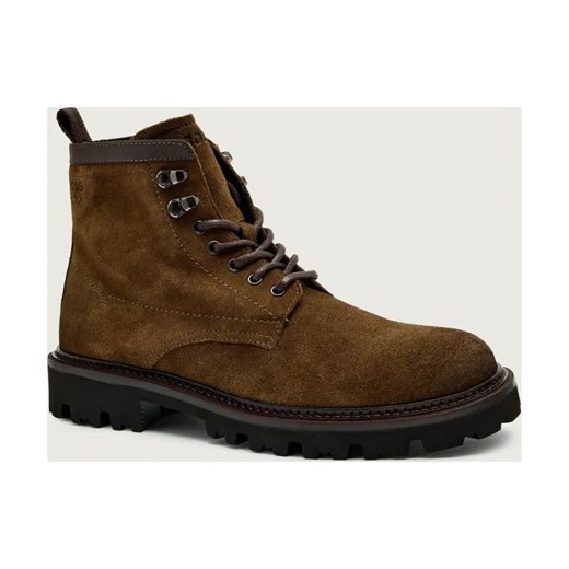 BOSS BLACK Skórzane trapery Julyo_Halb_sdlt ze sklepu Gomez Fashion Store w kategorii Buty zimowe męskie - zdjęcie 186573848