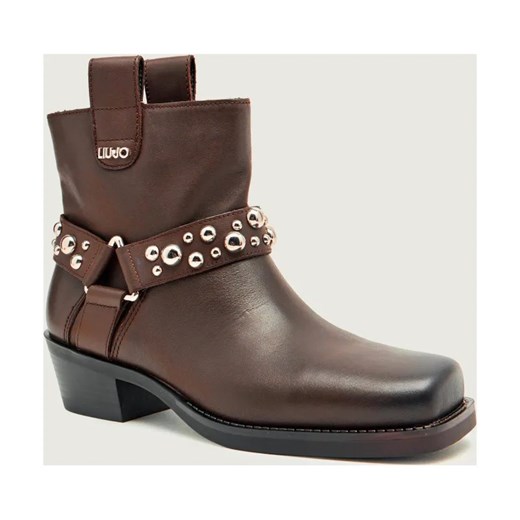 Liu Jo Skórzane botki ROXY 01 ze sklepu Gomez Fashion Store w kategorii Botki - zdjęcie 186573858