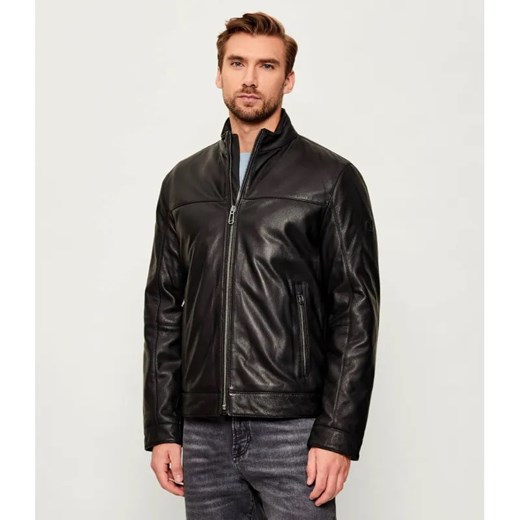 Joop! Skórzana kurtka Rone | Regular Fit ze sklepu Gomez Fashion Store w kategorii Kurtki męskie - zdjęcie 186573955