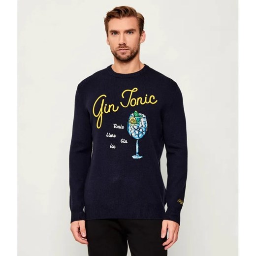 ST.Barth Sweter Heron DRINK GIN | Regular Fit | z dodatkiem wełny i kaszmiru ze sklepu Gomez Fashion Store w kategorii Swetry męskie - zdjęcie 186573979