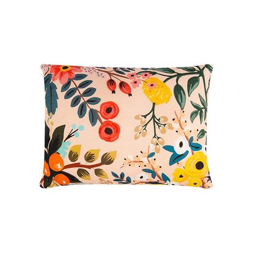 Trendy Kitchen by EXCÉLSA Poduszka &quot;Fiori Frida&quot; w kolorze niebieskim ze wzorem - 50 x 40 cm ze sklepu Limango Polska w kategorii Poduszki dekoracyjne - zdjęcie 186574727