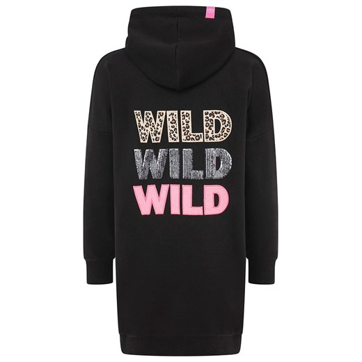 Zwillingsherz Sukienka dresowa "Wild Wild Wild" w kolorze czarnym Zwillingsherz S/M okazyjna cena Limango Polska
