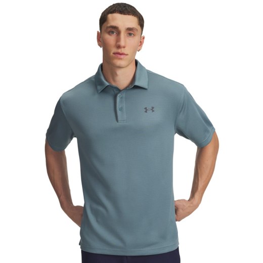 Męska koszulka polo Under Armour Tech Polo - niebieska ze sklepu Sportstylestory.com w kategorii T-shirty męskie - zdjęcie 186574938