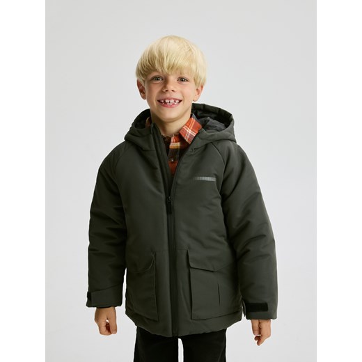 Reserved - Ocieplana kurtka parka - ciemnoszary ze sklepu Reserved w kategorii Kurtki chłopięce - zdjęcie 186575109