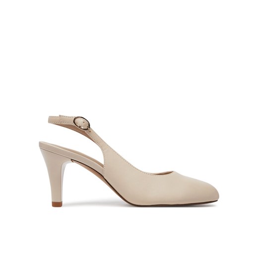 Szpilki Caprice 9-29606-42 Écru ze sklepu eobuwie.pl w kategorii Klapki damskie - zdjęcie 186576115