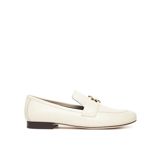 Loafersy Tory Burch Eleanor Loafer 158204 Écru ze sklepu eobuwie.pl w kategorii Lordsy damskie - zdjęcie 186576125
