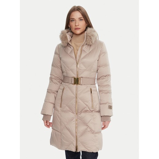 Marciano Guess Płaszcz zimowy 5BGL38 7374A Écru Regular Fit ze sklepu MODIVO w kategorii Płaszcze damskie - zdjęcie 186576565