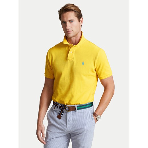 Polo Ralph Lauren Polo Core Replen 710795080 Żółty Slim Fit ze sklepu MODIVO w kategorii T-shirty męskie - zdjęcie 186576569