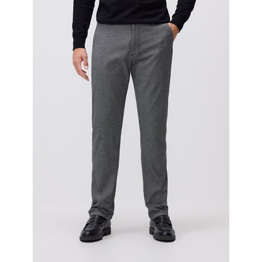Reserved - Spodnie chino slim fit - szary ze sklepu Reserved w kategorii Spodnie męskie - zdjęcie 186577005