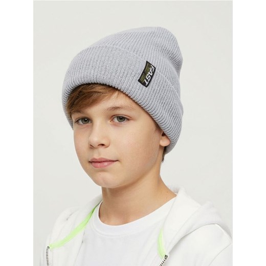 Sinsay - Czapka w prążek - szary Sinsay S Sinsay