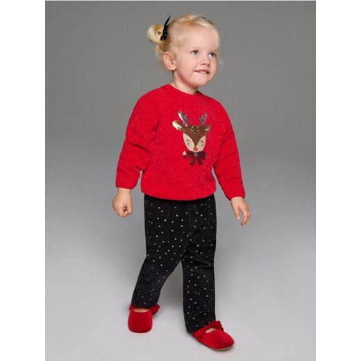 Sinsay - Sweter z motywem świątecznym - czerwony ze sklepu Sinsay w kategorii Bluzy i swetry - zdjęcie 186578606