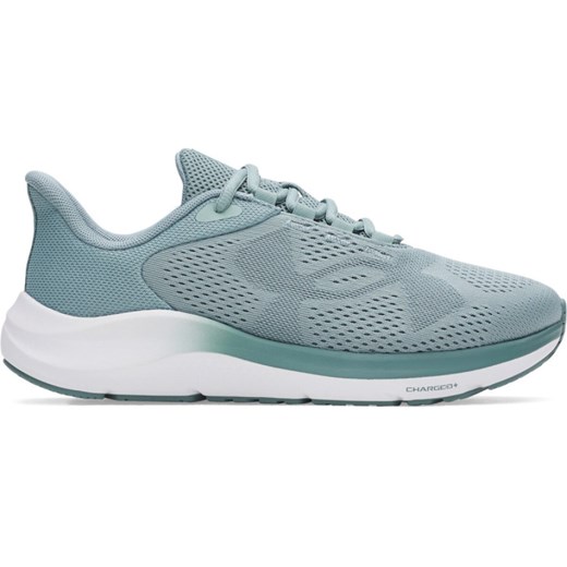Damskie buty do biegania Under Armour UA W Charged Pursuit 4 Big Logo - niebieskie ze sklepu Sportstylestory.com w kategorii Buty sportowe damskie - zdjęcie 186579845