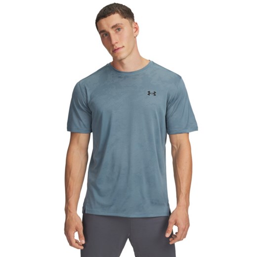 Męska koszulka treningowa Under Armour UA Tech Vent Jacquard - niebieska ze sklepu Sportstylestory.com w kategorii T-shirty męskie - zdjęcie 186579856