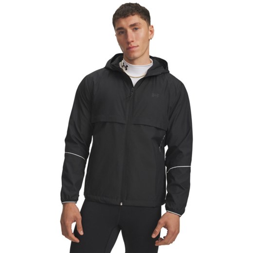 Męska kurtka Under Armour UA Velociti Pro CW Jacket - czarna ze sklepu Sportstylestory.com w kategorii Kurtki męskie - zdjęcie 186579875