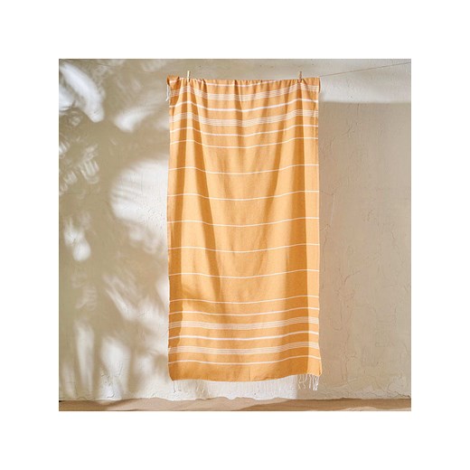 BELLA MAISON Ręcznik plażowy "Alora" w kolorze musztardowym - 180 x 95 Bella Maison onesize okazja Limango Polska