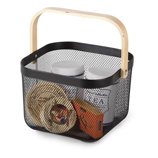 Compactor Pojemnik &quot;Bora&quot; w kolorze czarno-beżowym - 24,5 x 24,5 x Compactor onesize okazja Limango Polska