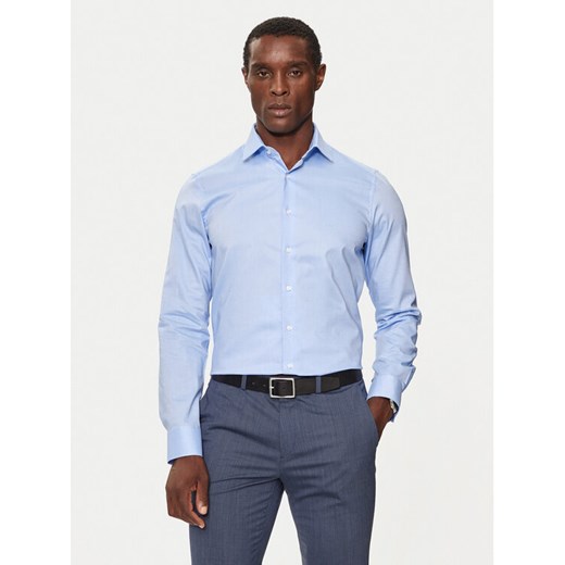 Michael Kors Koszula MK0DS01294 Niebieski Slim Fit - id: 0000304770258 - marki Michael Kors - 186582458 Michael Kors Koszula MK0DS01294 Niebieski Slim Fit ze sklepu MODIVO w kategorii Koszule męskie - zdjęcie 186582458