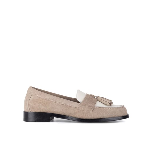 Gino Rossi Loafersy ELISA-E25-26390 Beżowy ze sklepu MODIVO w kategorii Mokasyny damskie - zdjęcie 186582468