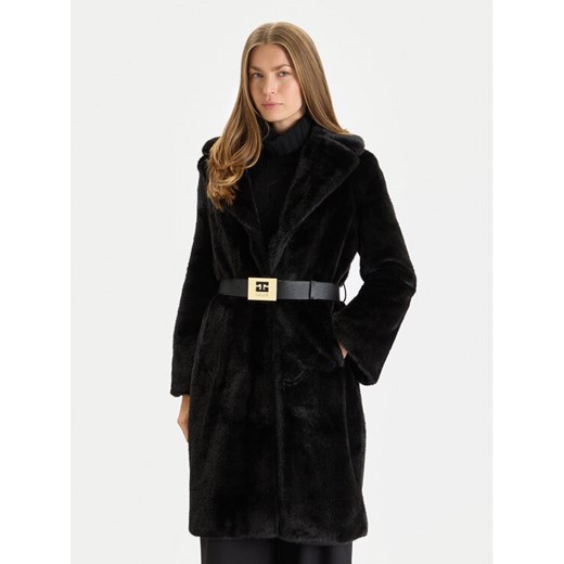 Gaudi Futro 521FD39003 Czarny Regular Fit ze sklepu MODIVO w kategorii Futra damskie - zdjęcie 186582546