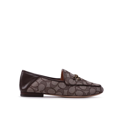 Coach Loafersy Hanna Textured Jacq CC888 Brązowy ze sklepu MODIVO w kategorii Lordsy damskie - zdjęcie 186582617