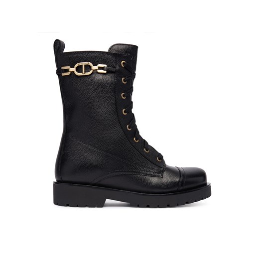 TWINSET Trzewiki 252TCP150 Czarny ze sklepu MODIVO w kategorii Botki - zdjęcie 186582619