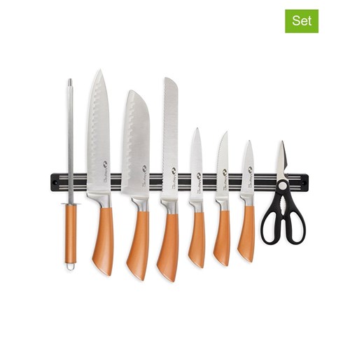 Lifa Living 8-częściowy zestaw noży w kolorze srebrno-różowozłotym ze sklepu Limango Polska w kategorii Noże kuchenne - zdjęcie 186584249