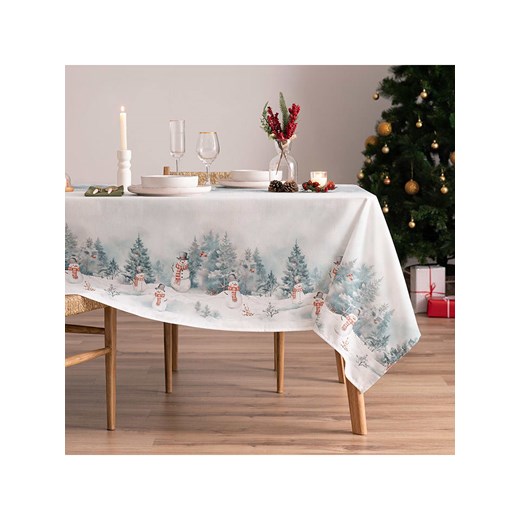 Mint Rugs Obrus &quot;Christmas Kristoff&quot; w kolorze biało-niebieskim ze sklepu Limango Polska w kategorii Obrusy i bieżniki - zdjęcie 186584619