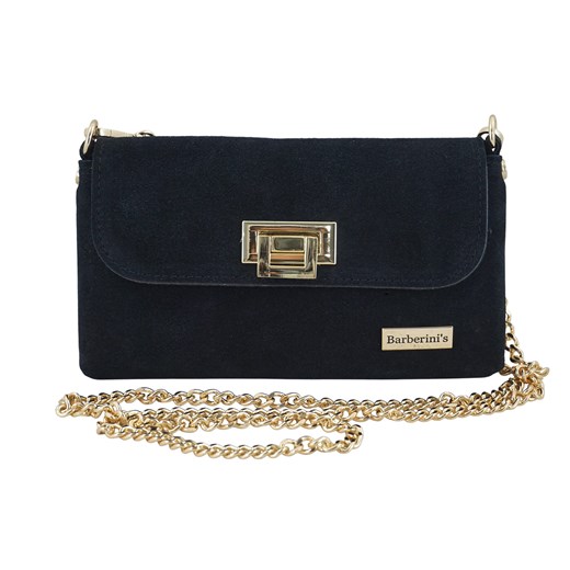 Zamszowa kopertówka na łańcuszku Barberinis - Czarna ze sklepu Barberinis w kategorii Listonoszki - zdjęcie 186585376