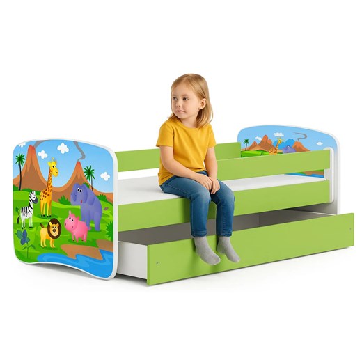 Łóżko dziecięce z materacem mix 80x180 A8-D60 ze sklepu Edinos.pl w kategorii Łóżka dziecięce - zdjęcie 186585798