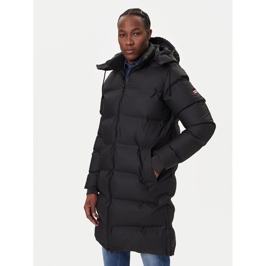 Hunter Płaszcz zimowy Bretton HARM0023252 Czarny Regular Fit ze sklepu MODIVO w kategorii Płaszcze męskie - zdjęcie 186586009
