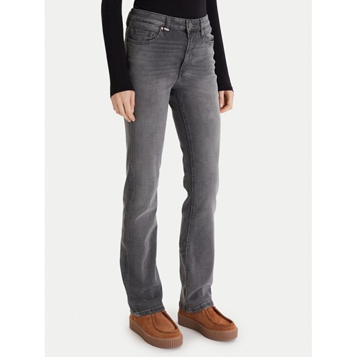 United Colors Of Benetton Jeansy 4IMHDE00G Szary Bootcut Fit ze sklepu MODIVO w kategorii Jeansy damskie - zdjęcie 186588419