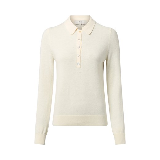 IPURI Damski sweter z dzianiny z zawartością wełny merynosów Kobiety Wełna merino écru jednolity ze sklepu vangraaf w kategorii Swetry damskie - zdjęcie 186589745