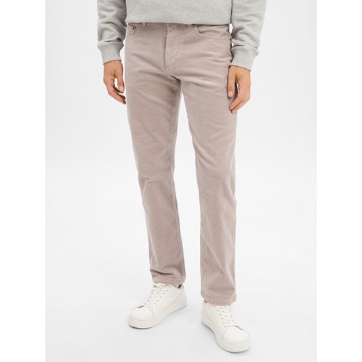 Andrew James Męskie spodnie sztruksowe - Aiden Mężczyźni Bawełna jasny szary jednolity - id: 718583-0008-03232 - marki ANDREW JAMES  - 186589765 Andrew James Męskie spodnie sztruksowe - Aiden Mężczyźni Bawełna jasny szary jednolity ze sklepu vangraaf w kategorii Spodnie męskie - zdjęcie 186589765