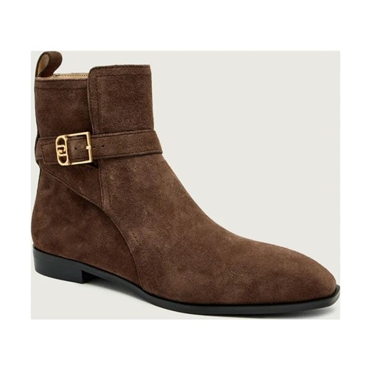 Liu Jo Botki LIZ 01 | zamsz ze sklepu Gomez Fashion Store w kategorii Botki - zdjęcie 186589805