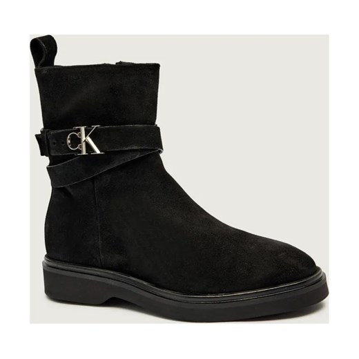 Calvin Klein Botki | zamsz ze sklepu Gomez Fashion Store w kategorii Botki - zdjęcie 186589809