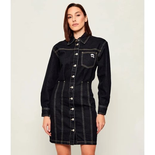 Karl Lagerfeld Jeansowa sukienka Ikon Patch ze sklepu Gomez Fashion Store w kategorii Sukienki - zdjęcie 186589895